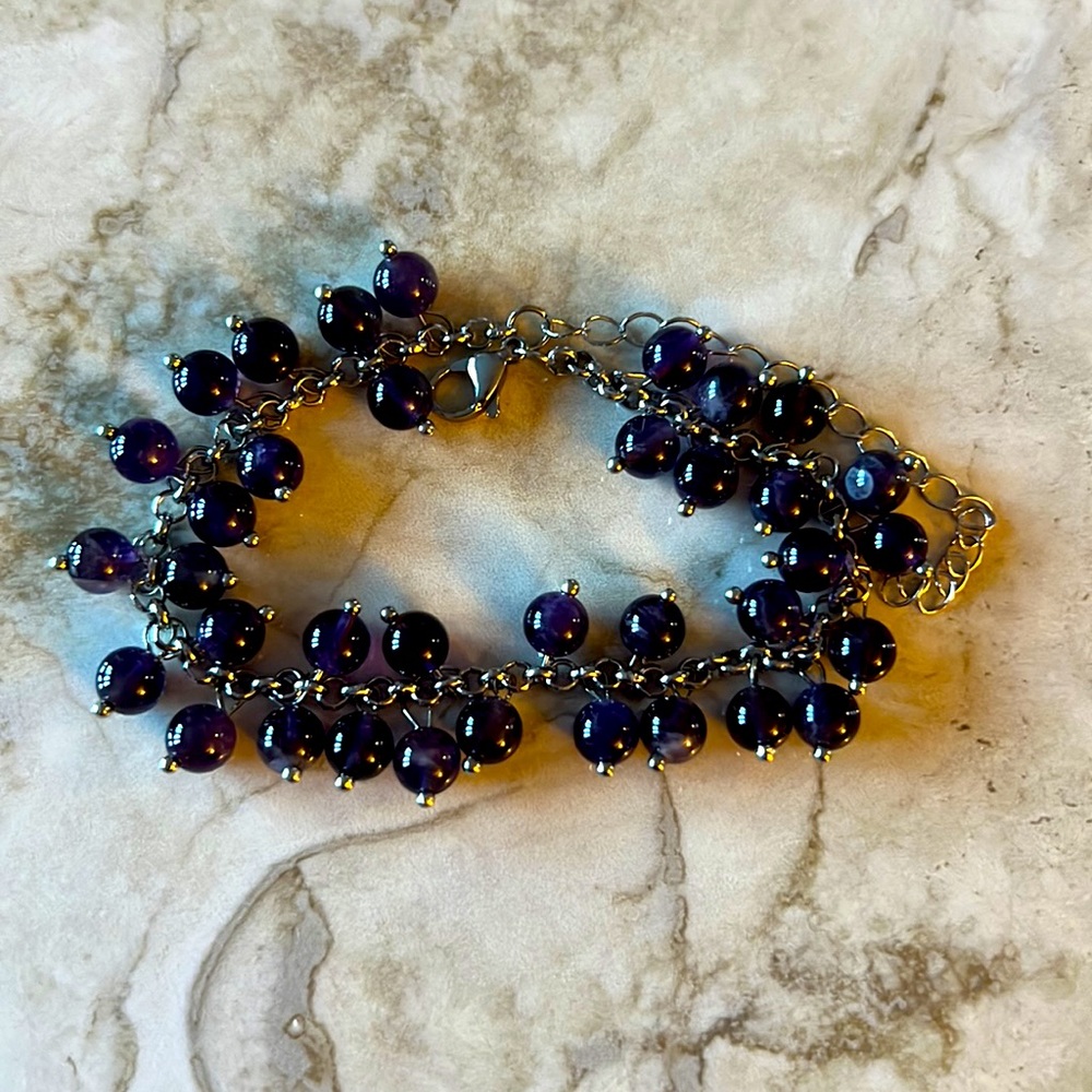 Amethyst Anklet